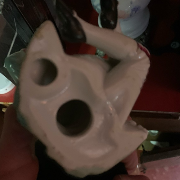 Victorian Porcelain Figurine Person Playing The Flute Bone Lace China - Picture 4 of 6